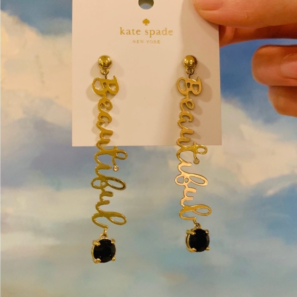 Kate Spade “Beautiful” pierced earrings